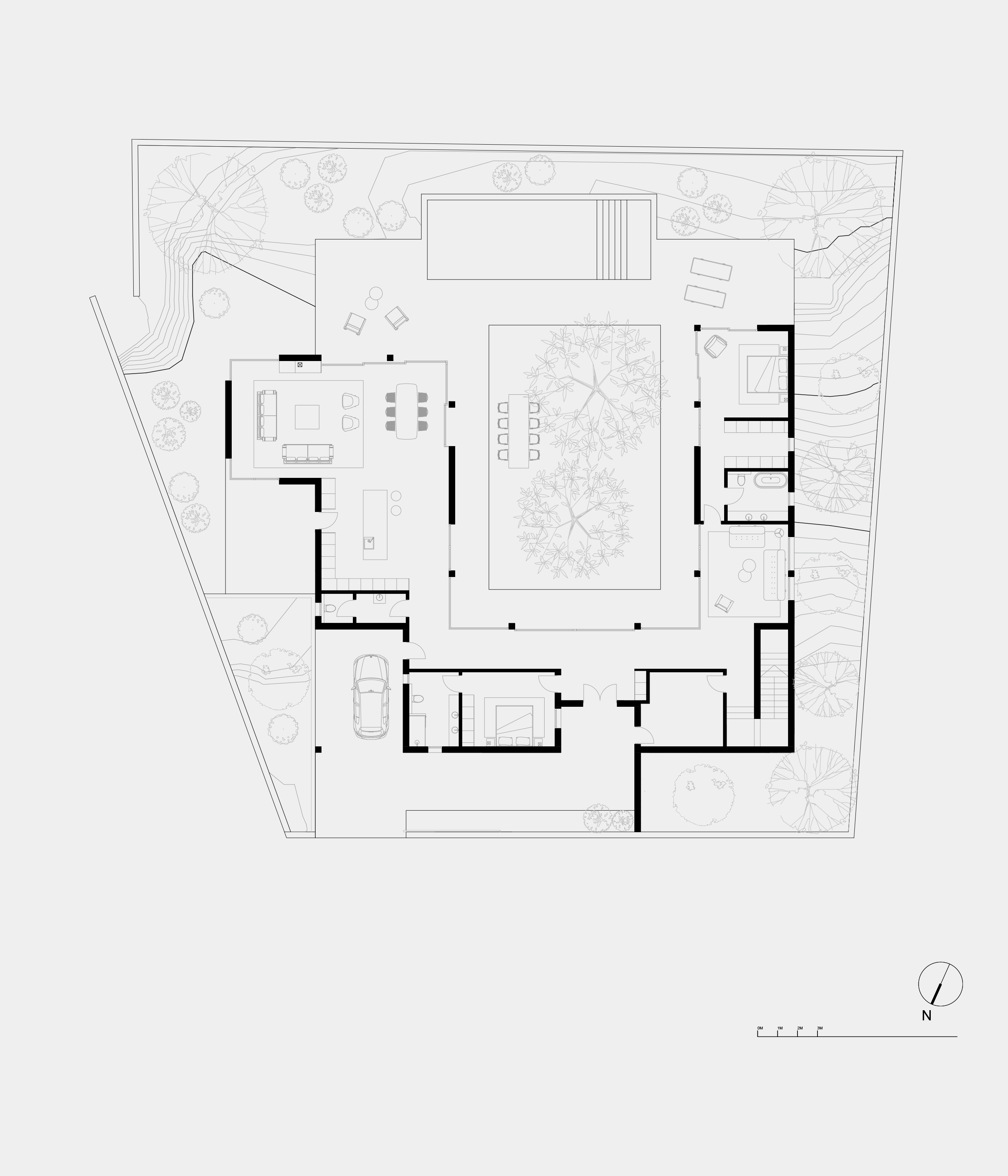 IA2035 - PATIO HOUSE - Ground Floor, Proposed General Arrangment 
